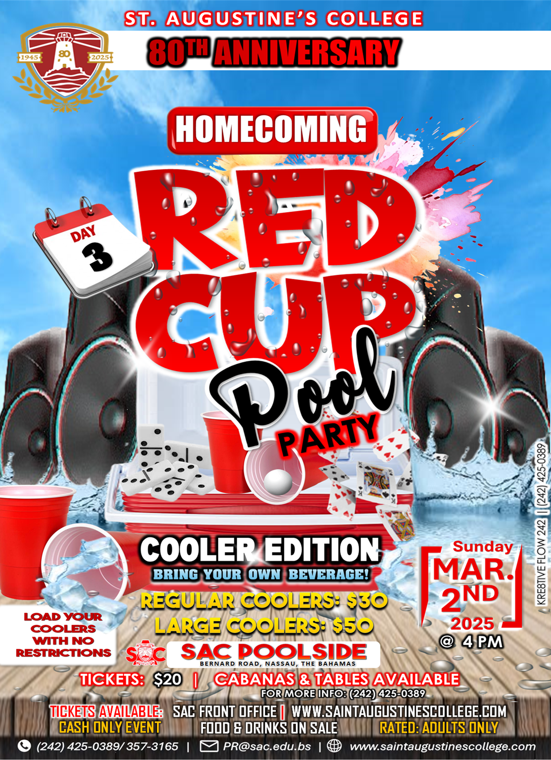 SAC HOMECOMING DAY 3 ::: RED CUP POOL PARTY – COOLER EDITION